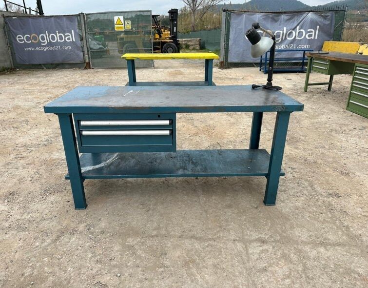- LOT OF METAL WORK TABLES